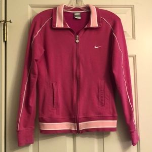 Nike Pink Fit Dry Zip-Up Jacket